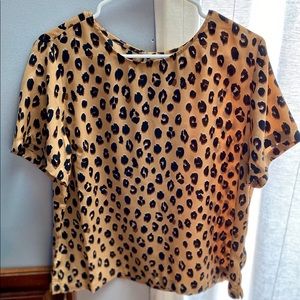 leopard print blouse